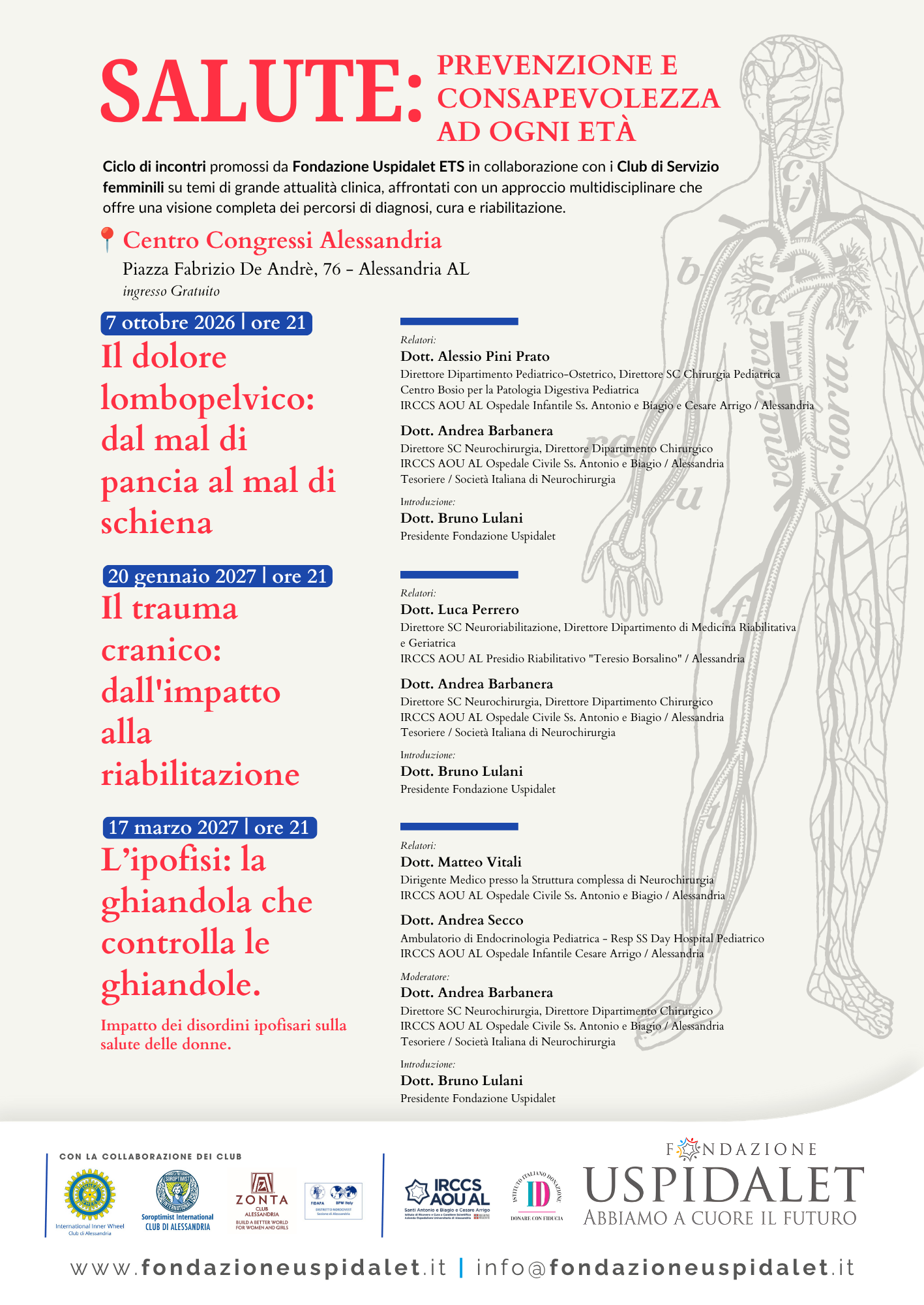 Locandina Convegni Fondazione Uspidalet